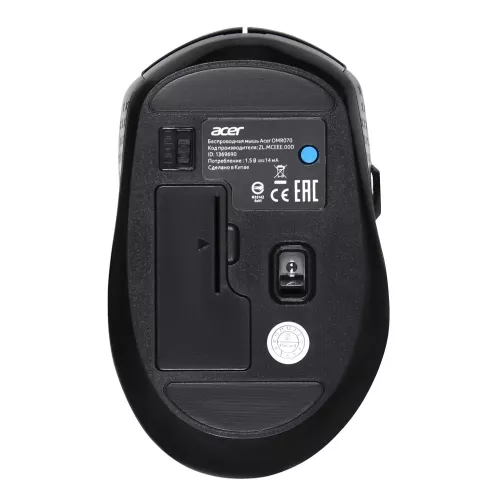 Мышь компьютерная/ Беспроводная мышь Acer OMR070 оптическая (1600dpi) BT/Radio (6but) black Acer