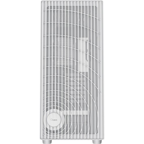 Корпус ПК Ocypus Gamma C70 WH - Midi-Tower без блока питания, поддержка ATX, mATX, mITX, 1xUSB-A 3.0 и 1xUSB 2.0, белый цвет