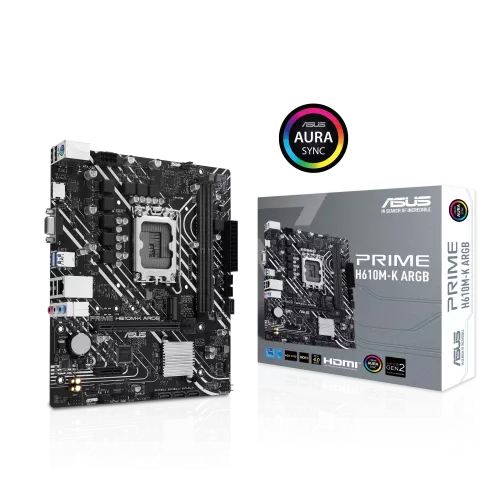 Материнская плата/ PRIME H610M-K ARGB//LGA1700 H610 U32 GEN 1 M.2 AURA MB ASUS