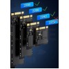 Внешний корпус SSD AgeStar 31UBVS6C для NVMe/SATA M.2 2280 с USB 3.0 – алюминиевый черный B/M-key