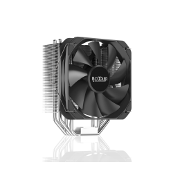 Кулер для процессора/ CPU Cooler PCCooler PALADIN 400 (200W, 4-pin PWM, 157mm, Al/Cu, 4x6mm, 1x130mm, 76.85CFM, 29dBA, 1600RPM, S: 1851/1700/1200/115X, AM5/AM4, silver, black)