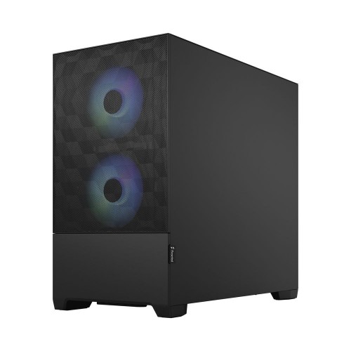 Корпус ПК без блока питания/ Case Fractal Design Pop Mini Air RGB TG Clear Tint, Mini-Tower, 3x120mm RGB, 2xUSB-A 3.2 mATX, mITX Black Fractal Design