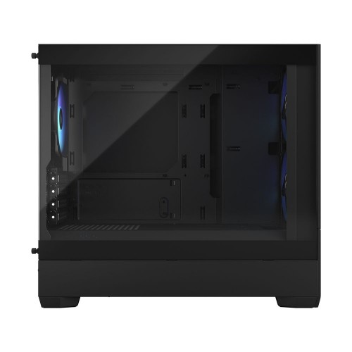 Корпус ПК без блока питания/ Case Fractal Design Pop Mini Air RGB TG Clear Tint, Mini-Tower, 3x120mm RGB, 2xUSB-A 3.2 mATX, mITX Black Fractal Design
