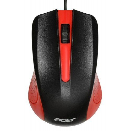Мышь Acer OMW012 черный/красный оптическая 1200dpi USB 3but (ZL.MCEEE.003)