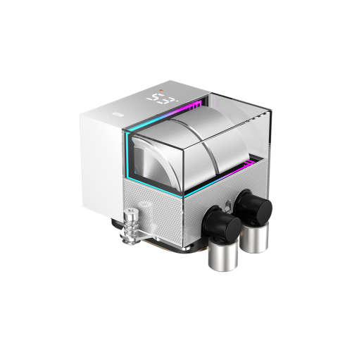 Система охлаждения/ Water Cooling System PCCooler DS360 WH (310W, 360mm, LED temp., White, ARGB Pump/ Fans: 3x120mm, 86.73CFM, 28dBA, 2200RPM/ Pump height 67mm, 28dBA, 3200RPM, Rad thickness 27mm/ S: 1851, 1700, 1200, 20XX, 115X, AM5, AM4) PcCooler