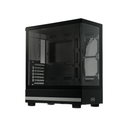 Корпус без блока питания/ Case PCCooler C3 Q500 BK, Midi-Tower, TG, no fans, 1xUSB 3.0 + 1xUSB 2.0 + 1xUSB-C, ATX, mATX, mITX Black