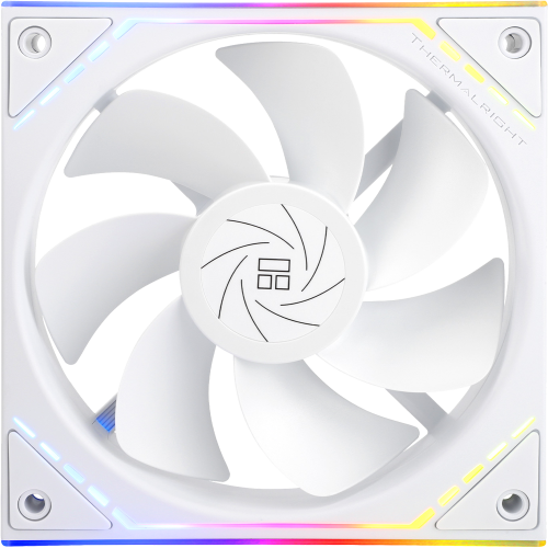 Кулер для корпуса/ Case Cooler Thermalright TL-M12RW Reverse (124x120x25mm, 4-pin PWM, ARGB, 42.6CFM, 23.2dBA, 1500RPM, White) Thermalright