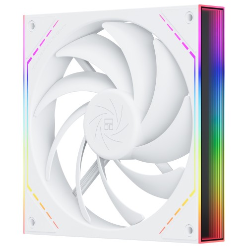 Кулер для корпуса/ Case Cooler Thermalright TL-M14W (140x144x25mm, 4-pin PWM, ARGB, 88.75CFM, 23.7dBA, 1500RPM, White)