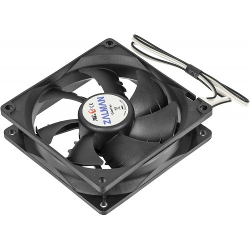 Вентилятор Zalman ZM-F2 Plus (SF) 90x90x25 мм - Черный 3-pin, 23 дБ для Корпуса