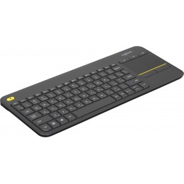 Клавиатура Logitech K400 Plus черный USB беспроводная Multimedia (920-007173)