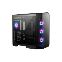 Корпус ПК без блока питания/ Case MSI MAG PANO 100R PZ, Midi-Tower, TG, 4x120mm ARGB, 2xUSB 3.2, 1xUSB 3.2 Type-C, ATX, mATX, mITX Black