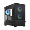 Корпус ПК без блока питания/ Case Fractal Design Pop Mini Air RGB TG Clear Tint, Mini-Tower, 3x120mm RGB, 2xUSB-A 3.2 mATX, mITX Black Fractal Design