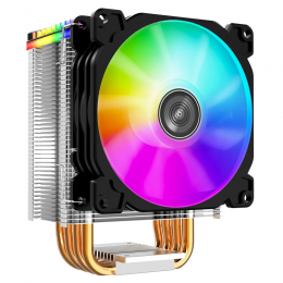 Кулер для процессора/ CPU Cooler JONSBO CR-1400 ARGB (160W, 4-pin PWM, 126mm, Al/Cu, 4x6mm, ARGB, 1x92mm, 36.0CFM, 30.5dBA, 2300RPM, S: 1700/1200/115X, AM4/AM5 Black)