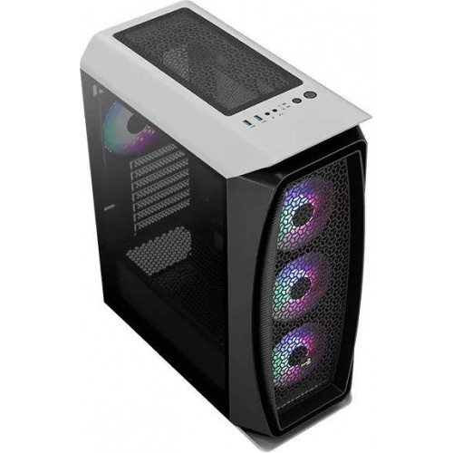 Корпус Aerocool Aero One Frost-G-WT-v1 белый ATX с поддержкой 4x120mm и 2x140mm, 2xUSB3.0 и аудио выходом