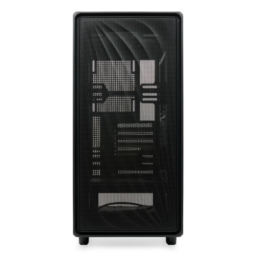 Корпус без блока питания/ Case HSPD M510, Mesh Mid Tower, Black, TG, 0.5 SPCC, no fans ATX, mATX, mITX 180/280/160mm 1x2.5", 1x3.5", 7xPCI 1xUSB-A 3.0, 1xUSB-A 1.0 517x277x418mm HSPD