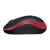 Мышь Logitech M185 черный/красный оптическая 1000dpi беспров. USB для ноутбука 2but (910-002633)
