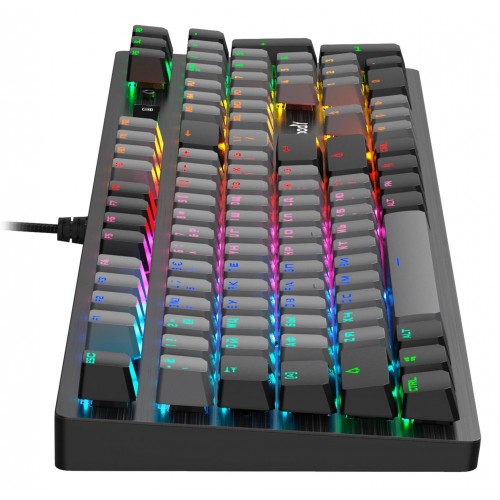 Клавиатура A4Tech B828N для геймеров с LED-подсветкой, USB, черный/серый, 1.8 м кабель
