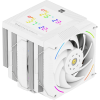 Кулер для процессора/ CPU Cooler Thermalright Phantom Spirit 120 Digital SNOW (4-pin PWM, LED temp., 160mm, Ni/CU, 7x6mm, ARGB, 2x120mm, 69CFM, 27dBA, 2150RPM, S: 1851, 1700, 1200, 115X, AM5, AM4, white) Thermalright