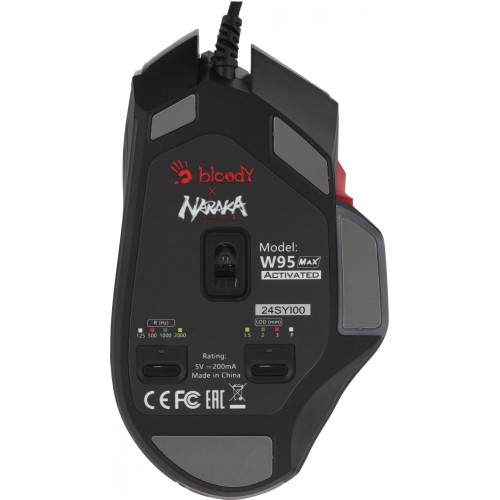 Мышь A4Tech Bloody W95 Max Naraka белый/рисунок оптическая 12000dpi USB 10but