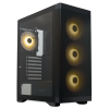 Корпус без блока питания HSPD M520: Mesh Mid Tower с 4x120mm ARGB, поддержка ATX/mATX/mITX, черный, 390x200x449 мм