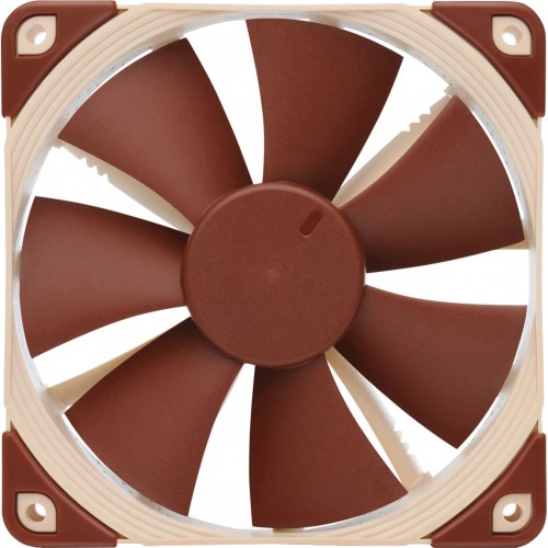 Кулер для корпуса/ Case Cooler Noctua NF-F12 5V PWM (120x120x25mm, 4-pin PWM, 54.97CFM, 22.4dBA, 1500RPM, Beige/Brown)