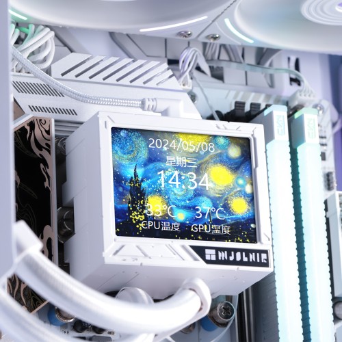 Водяное охлаждение для процессора/ Water Cooling System Thermalright Mjolnir Vision 360 (360mm, LED, White, ARGB/ Fans: 3x120mm, 69CFM, 27dBA, 2150RPM/ Pump height 65mm, Rad thickness 27mm/ S: 1700, 1200, 1851, 115X, 2011, 2066, AM5, AM4)