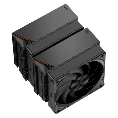 Кулер для процессора/ CPU Cooler PCCooler RZ620 BK (260W, 4-pin PWM, 157.5mm, Al/Cu, 6x6mm, 2x120mm, 86.73CFM, 32dBA, 2000RPM, S: 1851/1700/1200/115X, AM5/AM4, black) PcCooler