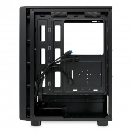 Корпус без блока питания/ Case HSPD M510, Mesh Mid Tower, Black, TG, 0.5 SPCC, no fans ATX, mATX, mITX 180/280/160mm 1x2.5", 1x3.5", 7xPCI 1xUSB-A 3.0, 1xUSB-A 1.0 517x277x418mm