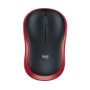 Мышь Logitech M185 черный/красный оптическая 1000dpi беспров. USB для ноутбука 2but (910-002633)