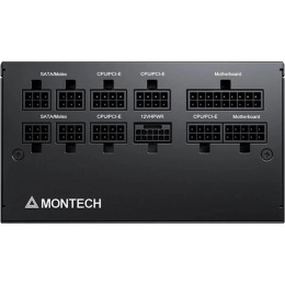 Блок питания Montech ATX 750W CENTURY GOLD G5 80+ gold (20+4pin) APFC 120mm fan 10xSATA Cab Manag RTL