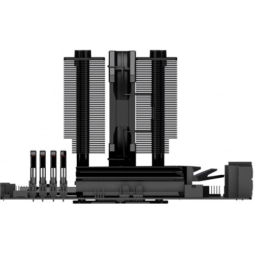 Кулер ID-Cooling SE-207-XT SLIM Soc-AM5/AM4/1151/1200/2066/1700 черный 4-pin 15-35dB Al+Cu 220W 760gr Ret [SE-207-XT SLIM]