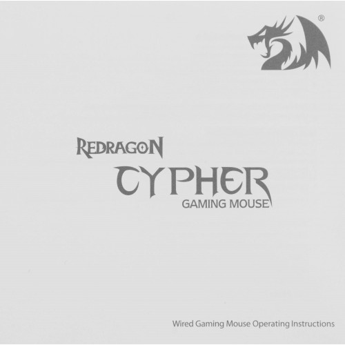 Мышь USB OPTICAL CYPHER BLACK RGB 72075 REDRAGON