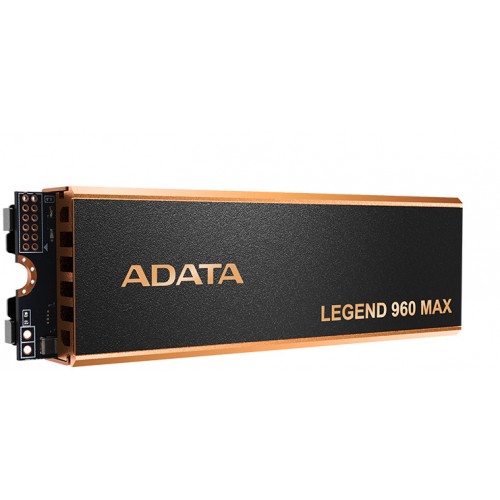 Твердотельный накопитель/ ADATA SSD LEGEND 960 MAX, 2000GB, M.2(22x80mm), NVMe 1.4, PCIe 4.0 x4, 3D NAND, R/W 7400/6800MB/s, IOPs 750 000/630 000, DRAM buffer 2000MB, TBW 1560, DWPD 0.43, with BIG Heat Spreader (5 лет) ADATA