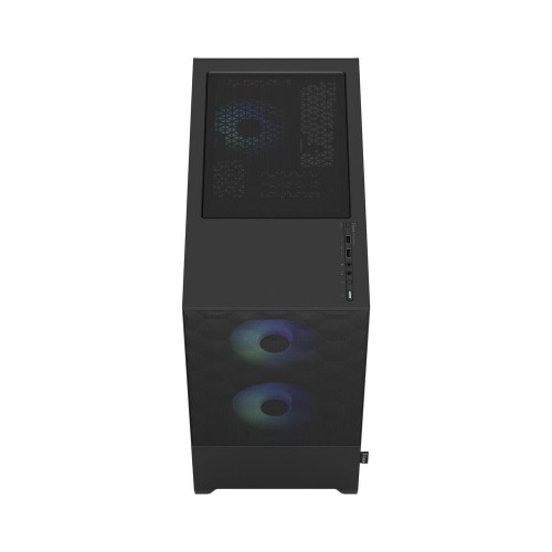 Корпус ПК без блока питания/ Case Fractal Design Pop Mini Air RGB TG Clear Tint, Mini-Tower, 3x120mm RGB, 2xUSB-A 3.2 mATX, mITX Black Fractal Design