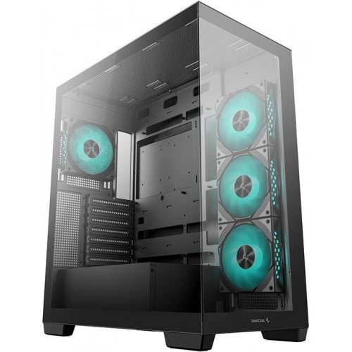 Корпус Deepcool CG580 4F черный без БП ATX 6x120mm 3x140mm 2xUSB3.0 audio bott PSU