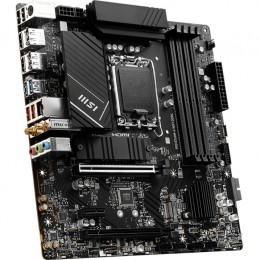 Материнская плата/ MB MSI INTEL B760 s1700, 4xDDR4(128GB), 2xHDMI 2.1/2xDP, 1xPCIe 4.0x16, 1xPCIe 3.0x16, 1xPCIe 3.0, 1xLAN (2.5GbE), Wi-Fi, BT, 4xSATA 6Gb/s, 2xM.2, 4xUSB 3.2, 2xUSB 2.0, 1xPS/2, mATX