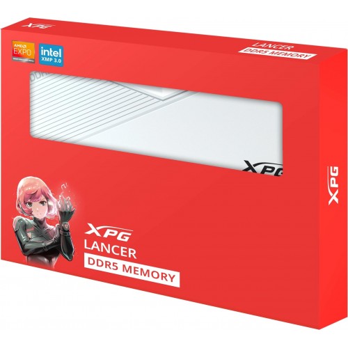Купить память DDR5 2x32GB 6400MHz A-Data XPG Lancer с радиатором для игрового ПК - AX5U6400C3232G-DCLAWH