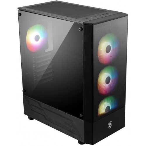 Корпус MSI MAG FORGE 112R черный ATX с охлаждением 2x120mm и 4x140mm, 2xUSB3.0 и аудио разъемом