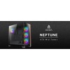 Корпус Azza Neptune черный ATX с 5 вентиляторами, USB 2.0/3.0 и аудио выходом - Модель NEPTUNE CSAZ-491