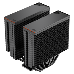 Кулер для процессора/ CPU Cooler PCCooler RZ620 BK (260W, 4-pin PWM, 157.5mm, Al/Cu, 6x6mm, 2x120mm, 86.73CFM, 32dBA, 2000RPM, S: 1851/1700/1200/115X, AM5/AM4, black)