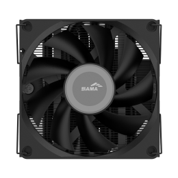 Кулер для процессора/ CPU Cooler SAMA U40 (130W, 4-pin PWM, 47mm, 4x6mm, 1x90mm, 38.18CFM, 34dBA, 2800RPM, S: 1851/1700/1200/115X, AM5/AM4, black)