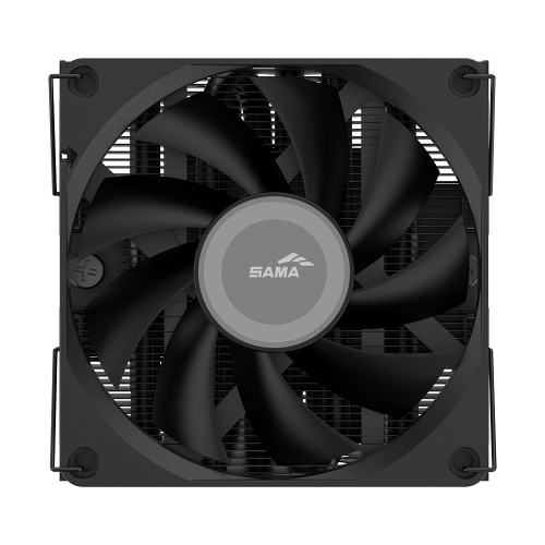Кулер для процессора/ CPU Cooler SAMA U40 (130W, 4-pin PWM, 47mm, 4x6mm, 1x90mm, 38.18CFM, 34dBA, 2800RPM, S: 1851/1700/1200/115X, AM5/AM4, black) SAMA