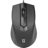 Купить Defender Проводную Оптическую Мышь Optimum MB-270 PRO: Черная, 3 Кнопки, 1200 DPI, 1.8 м, Тефлоновые Ножки