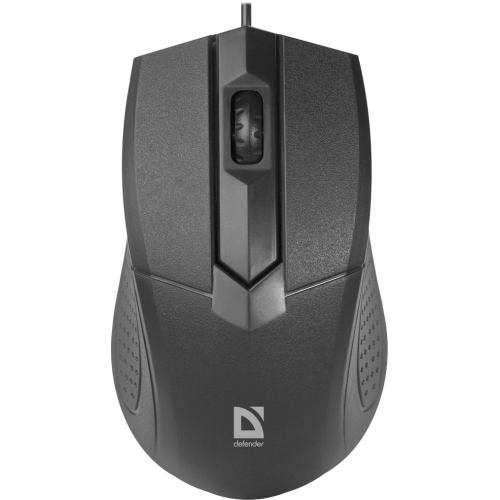 Купить Defender Проводную Оптическую Мышь Optimum MB-270 PRO: Черная, 3 Кнопки, 1200 DPI, 1.8 м, Тефлоновые Ножки
