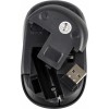 Беспроводная оптическая мышь Оклик 665MW черная/красная 1600dpi с USB для ноутбука - 3 кнопки