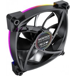 Вентилятор для корпуса Montech AX120 ARGB 120х120x25 черный 4-pin 27дБ (AX120 PWM BLACK) Ret [AX120 PWM BLACK]