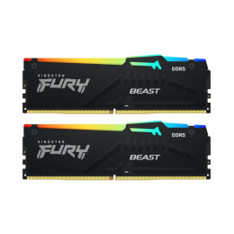 Память оперативная/ Kingston 32GB 6000MT/s DDR5 CL36 DIMM (Kit of 2) FURY Beast RGB EXPO