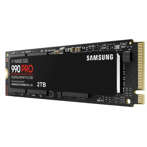Твердотельные накопители/ Samsung SSD 990 PRO, 2000GB, M.2(22x80mm), NVMe 2.0, PCIe 4.0 x4, V-NAND TLC, R/W 7450/6900MB/s, IOPs 1 400 000/1 550 000, DRAM buffer 2048MB, TBW 1200, DWPD 0.33 (12 мес.) Samsung Electronics