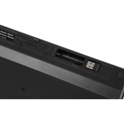 Клавиатура A4Tech FBK30 черный/серый - беспроводная USB мультимедийная клавиатура с BT/Radio slim дизайном