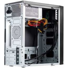 Корпус с блоком питания 450Вт./ Case Forza mATX, 450W, 2xUSB2.0, Black, w/o FAN, 12 cm fan PSU, power cord